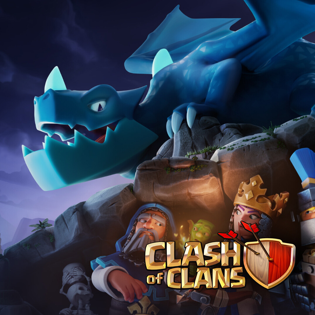 ArtStation Clash of Clans "Dark Ages" Splash screens