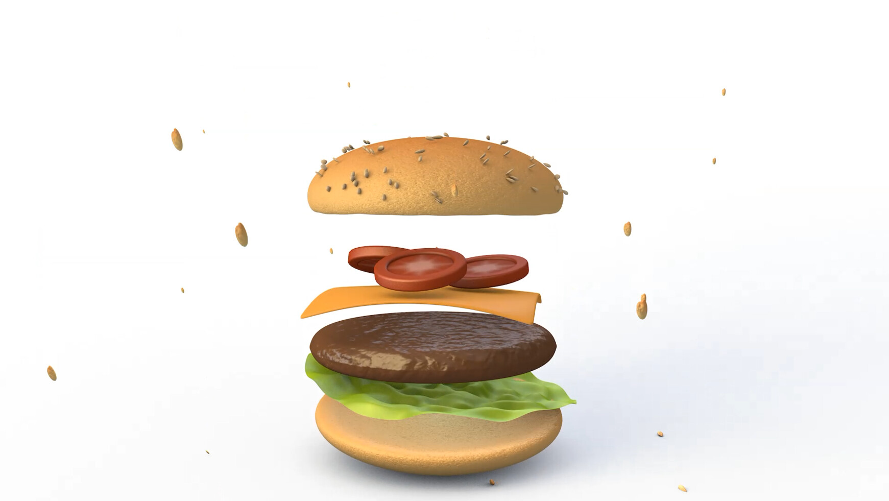 ArtStation - Burger Fall Animation
