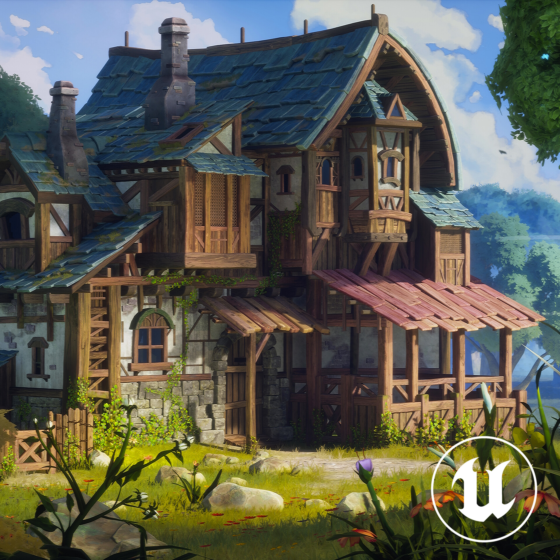 ArtStation - House With Stables: Unreal Engine 5