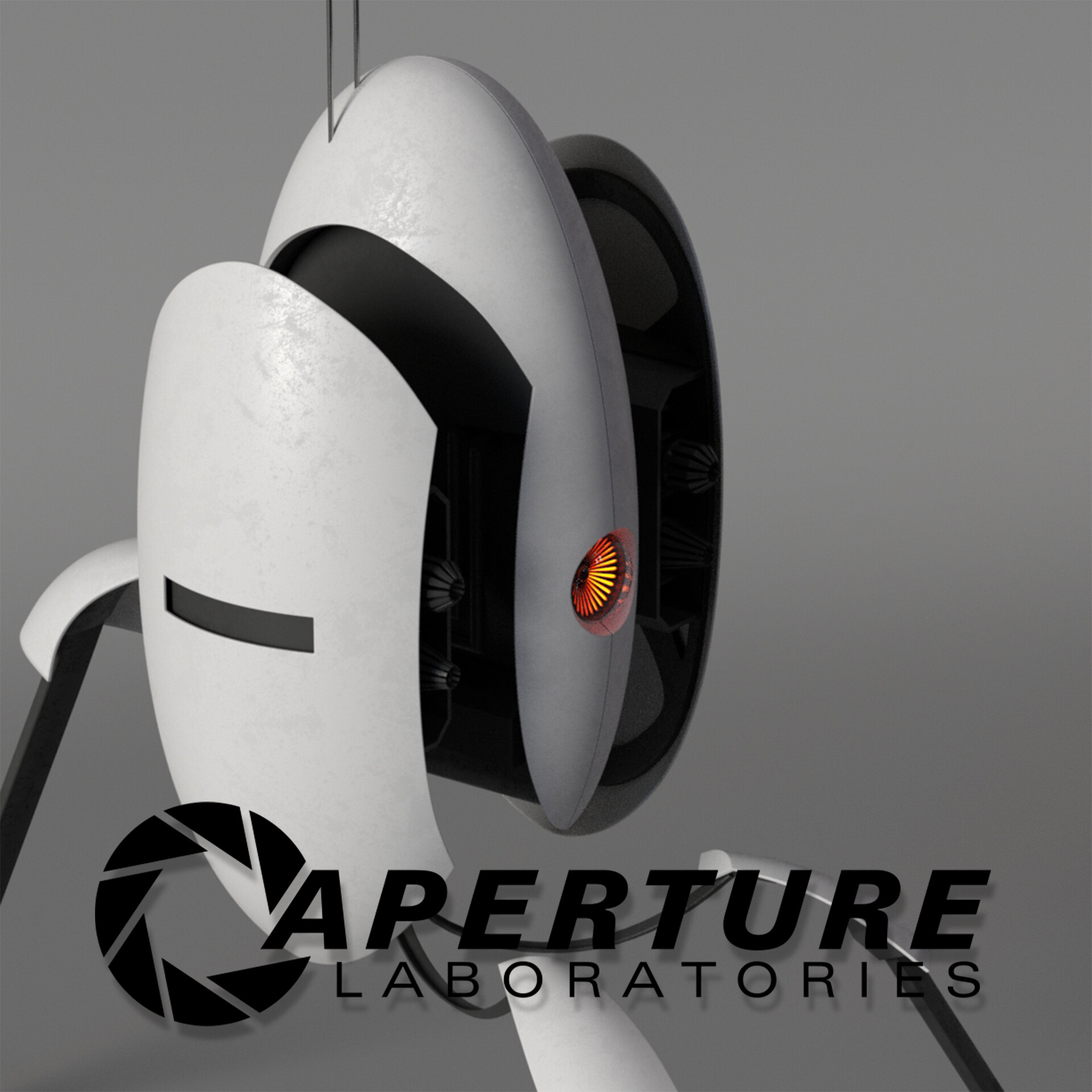 Mikhail Egorov Aperture Science Sentry Turret Portal Fan Art