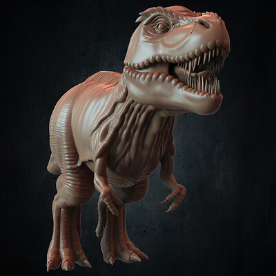 Yacine brinis yacine brinis t rex basemesh 3d model tyrannosaurus rex sculpted by yacine brinis set 025