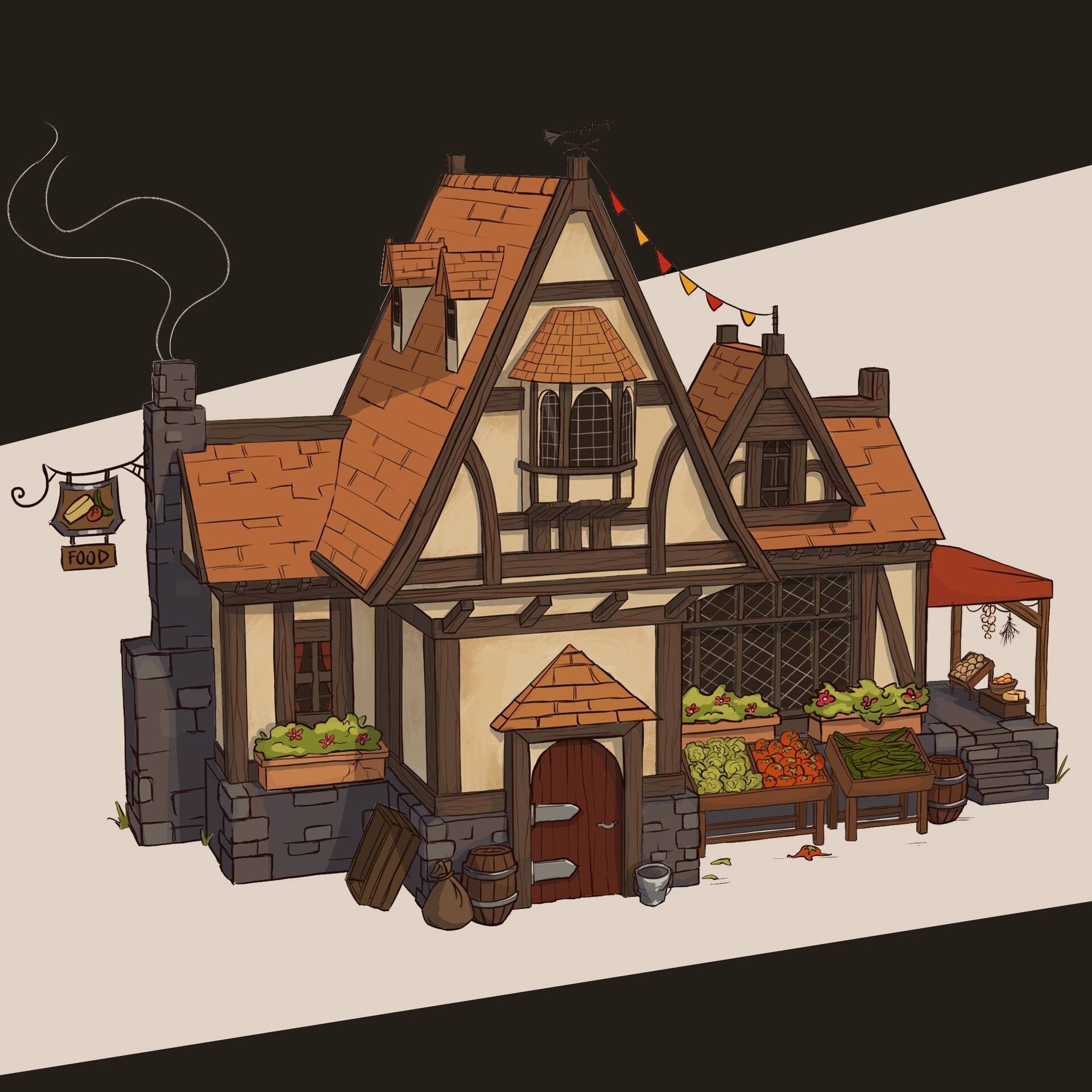 ArtStation - The General Store | Tudor Style