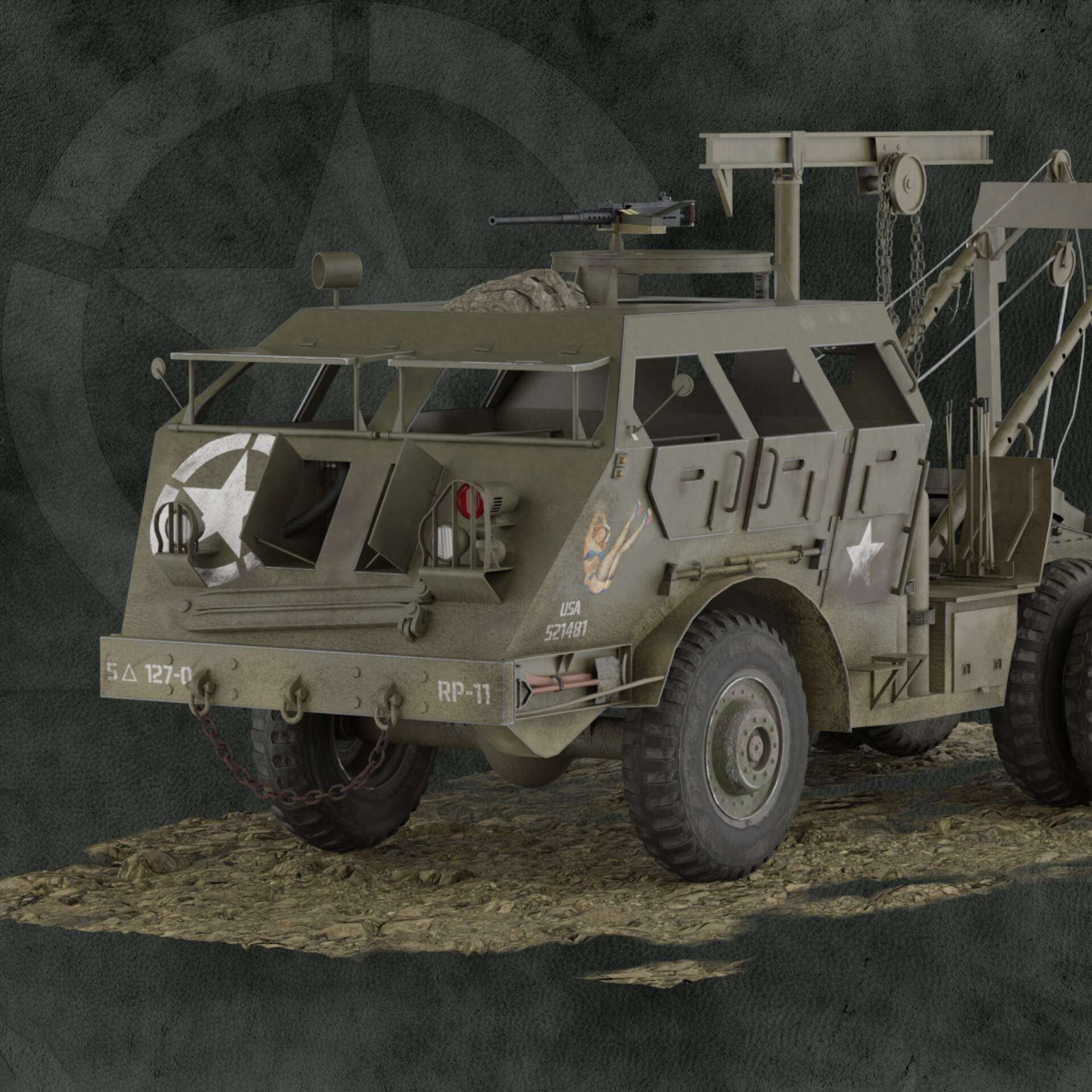 ArtStation - M25 Tank Transporter (Dragon Wagon)