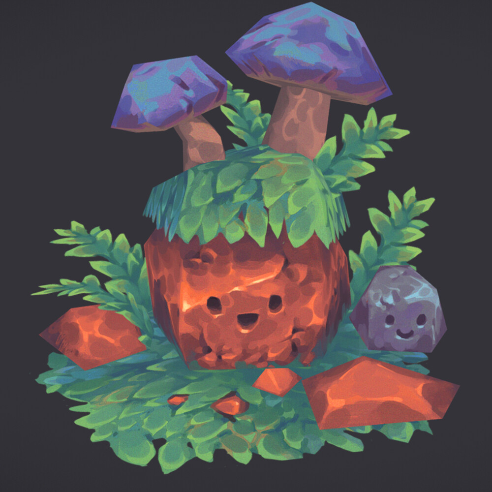 ArtStation - Cute Rocks