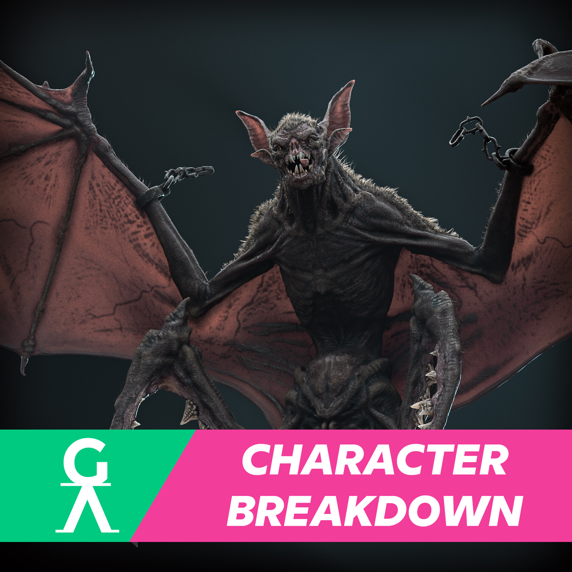 ArtStation - Bat Demon - Character Breakdown - Gennady Oni