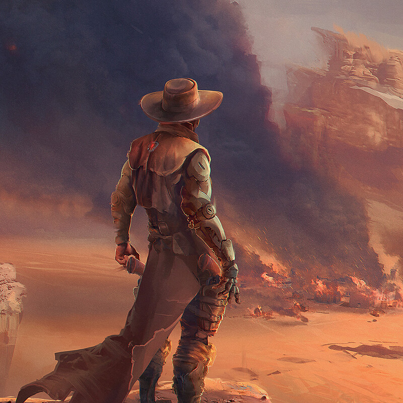 The Sheriff 5: A post-apocalyptic sci-fi western cover art