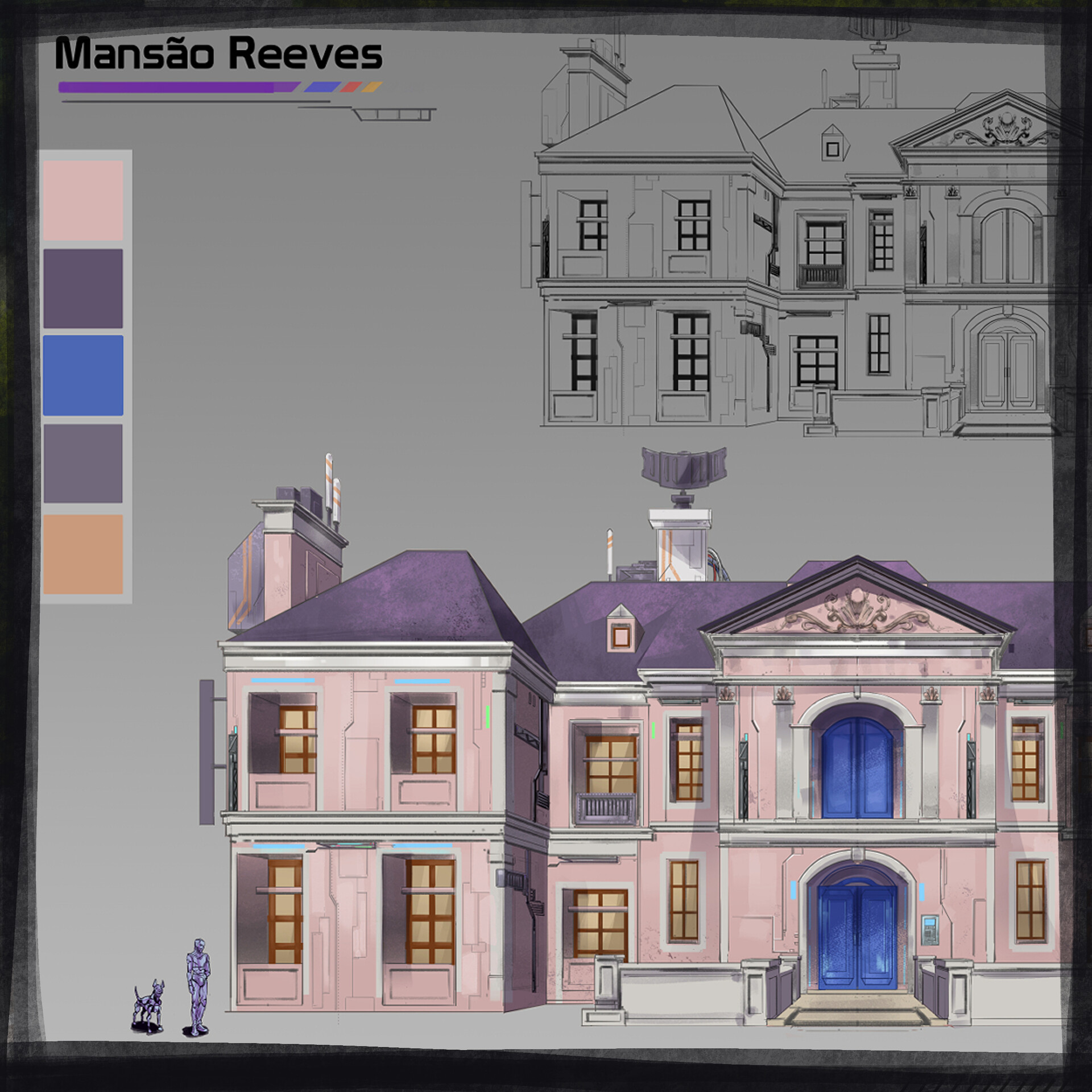 ArtStation - Reeves Mansion concept art