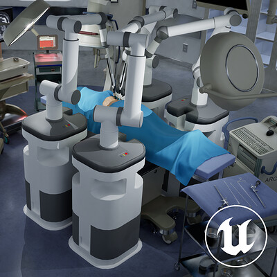 UE5 Surgical Robot Simulator Level Design Upgrade