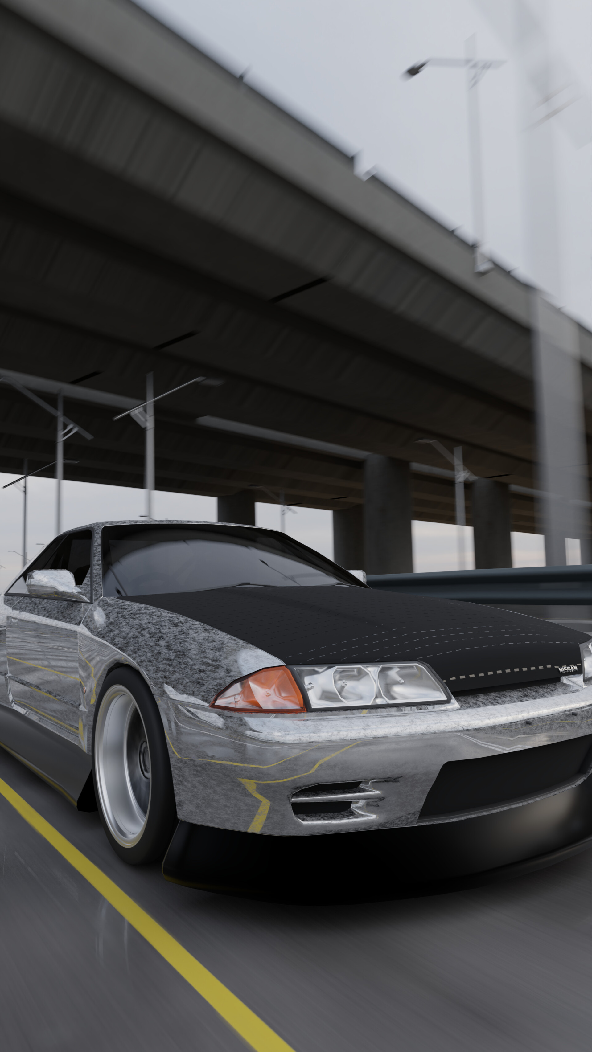 ArtStation - R32 On Highway