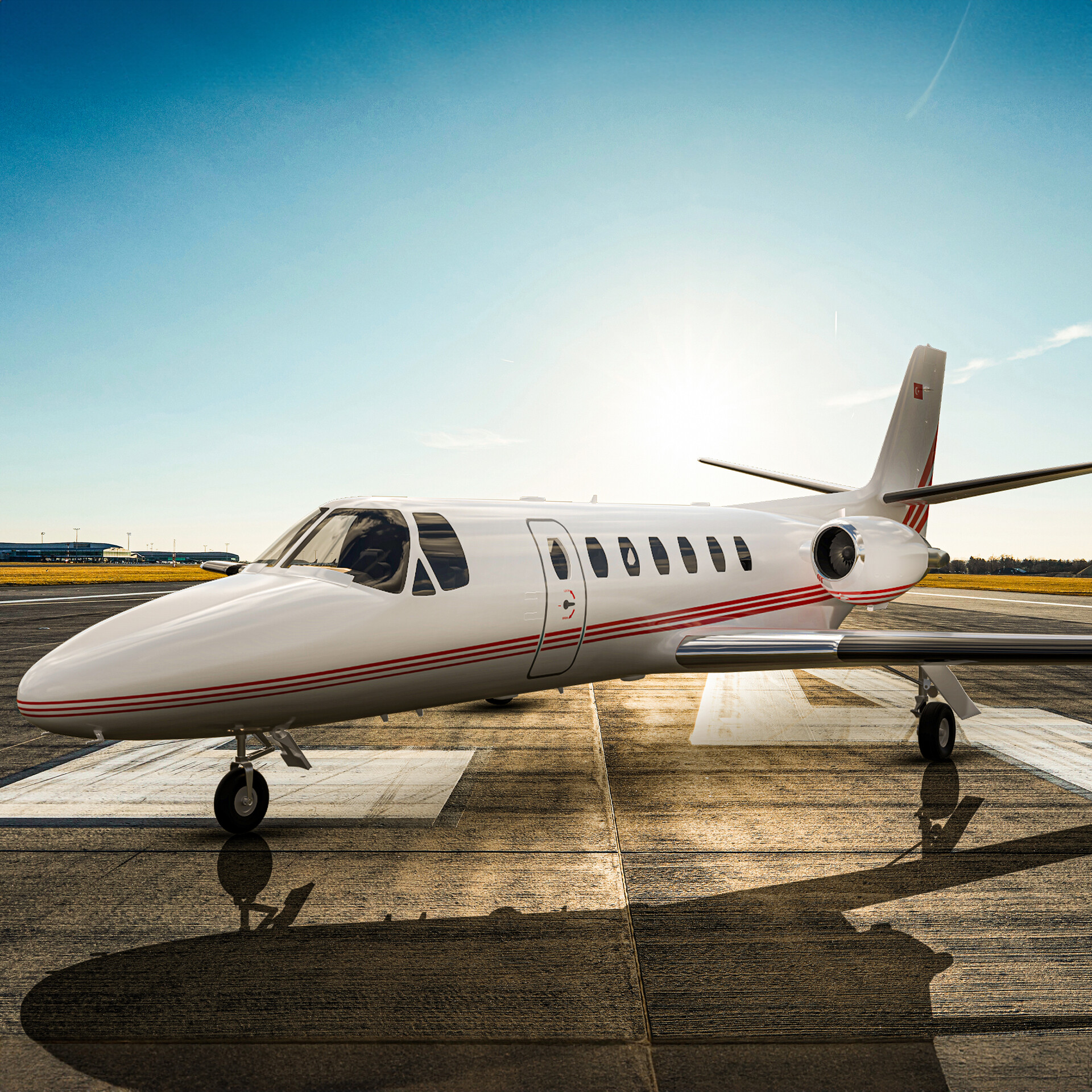 Artstation - Cessna Citation V 3d Model - Render