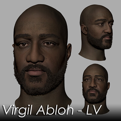 STL file Virgil Abloh (Louis Vuitton) - Tribute Statue・Model to