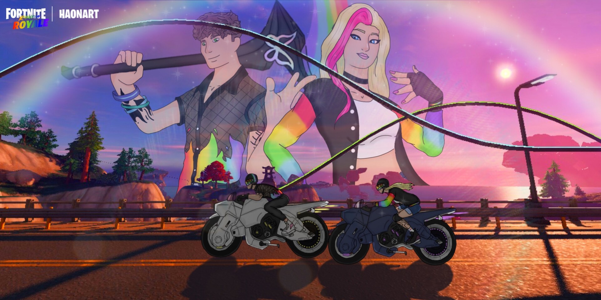 ArtStation - Fortnite Fan Art | Vibrant Ride