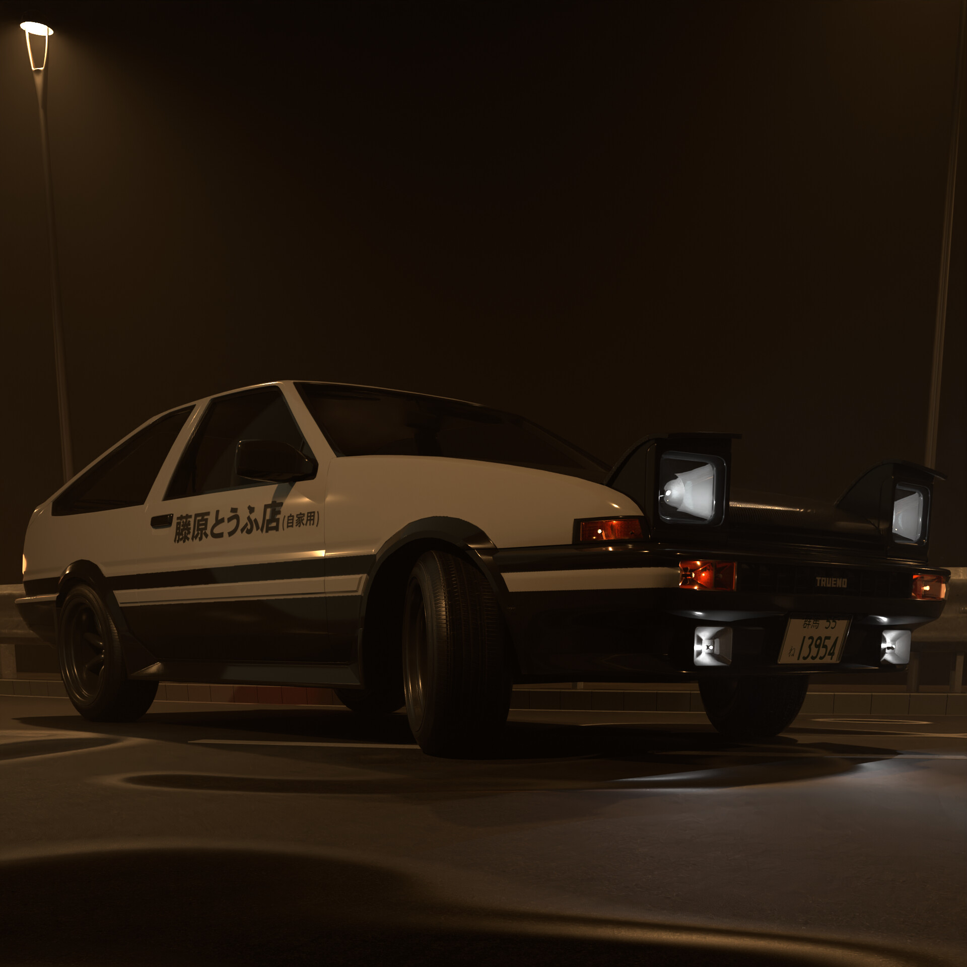 ArtStation - INITIAL D - TAKUMI AE86