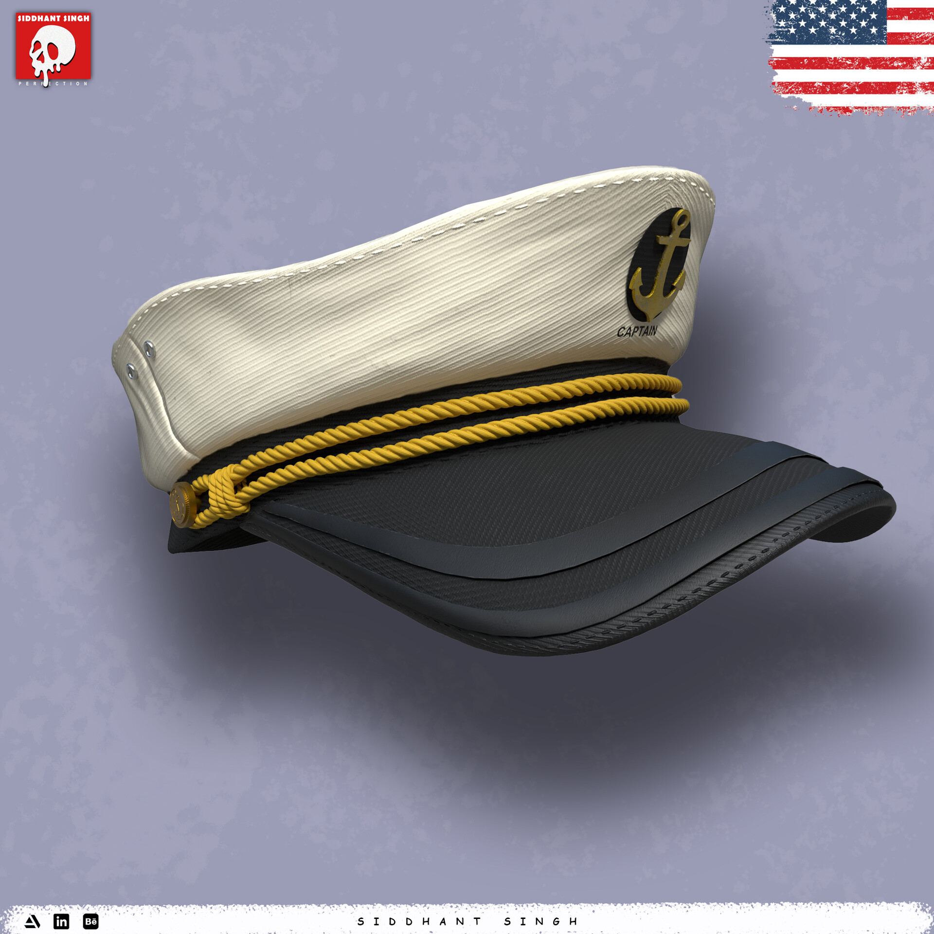 Captain Hat 3D model