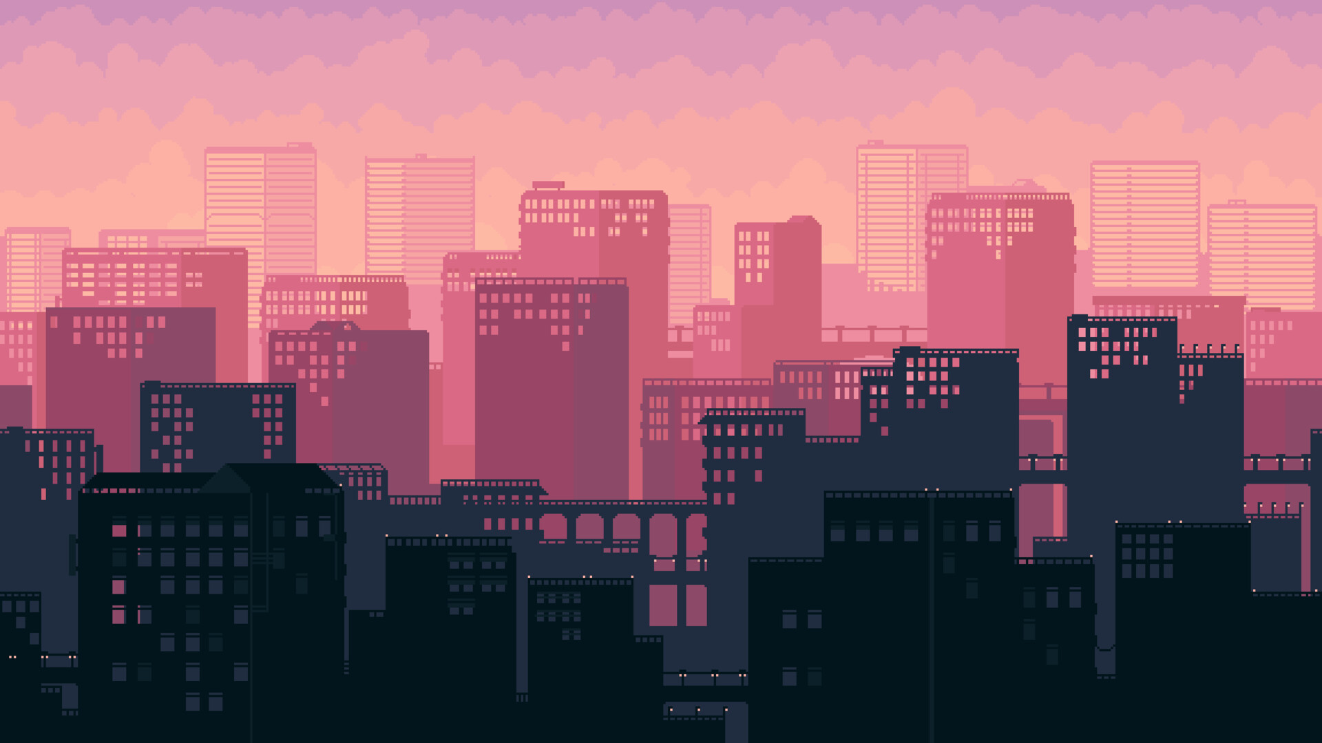 ArtStation - Pixel Cities Game Art 2D