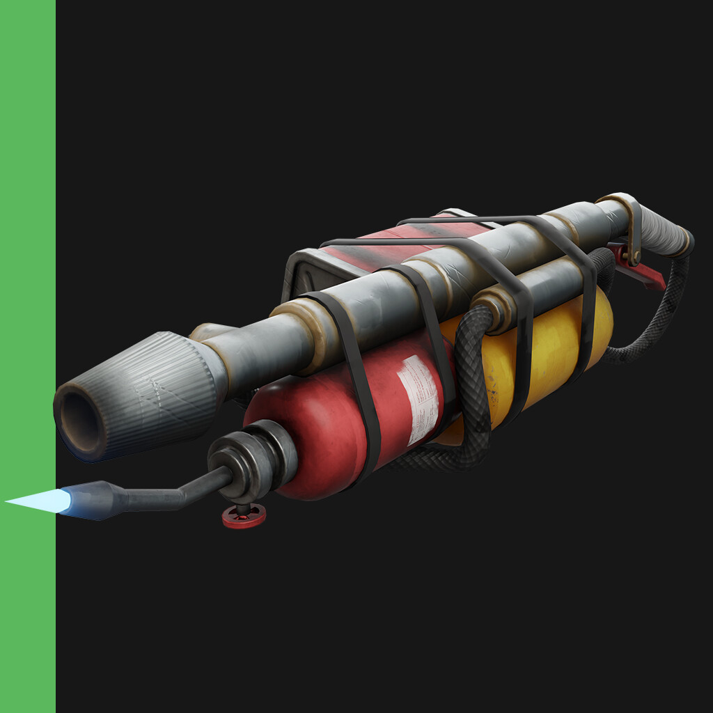 ArtStation Stylized Flame Thrower