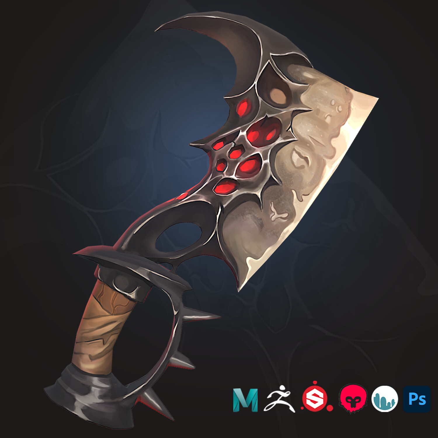 ArtStation - - Hand Painted Cleaver