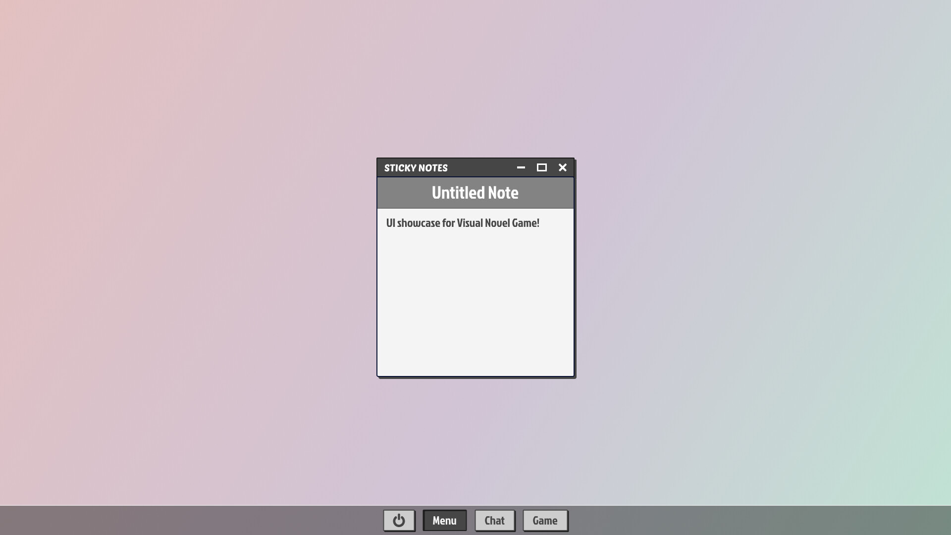ArtStation - UI for Visual Novel Game