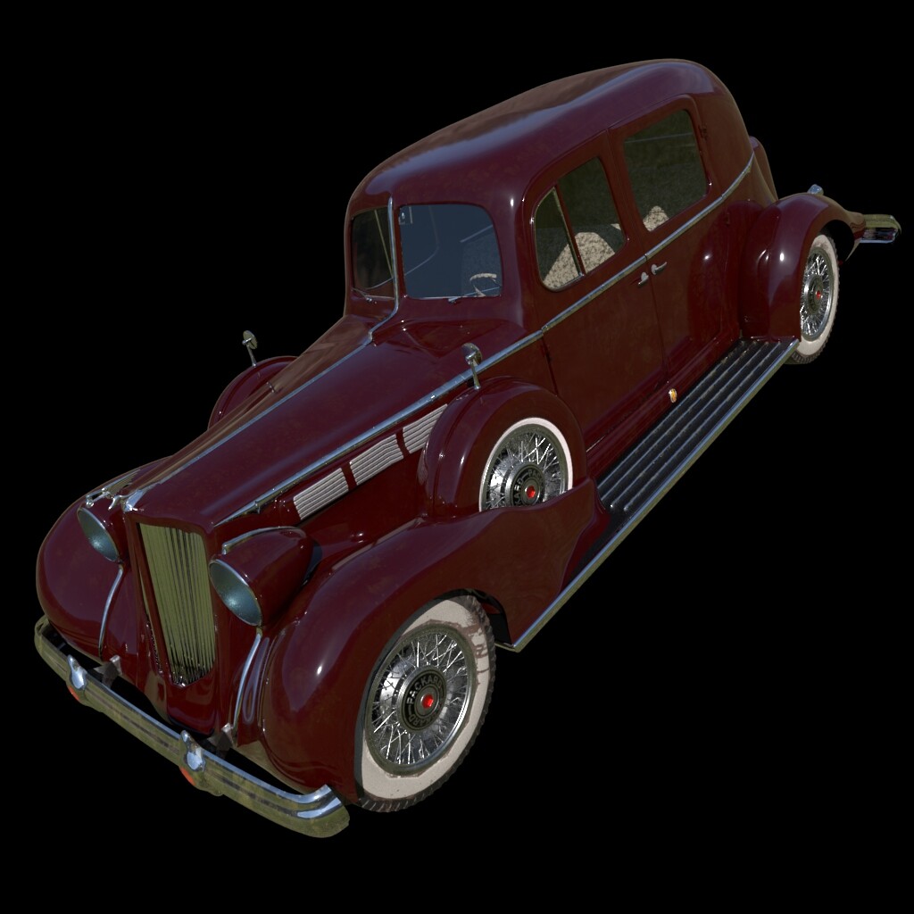 ArtStation - 1938 Packard Super 8 Sedan