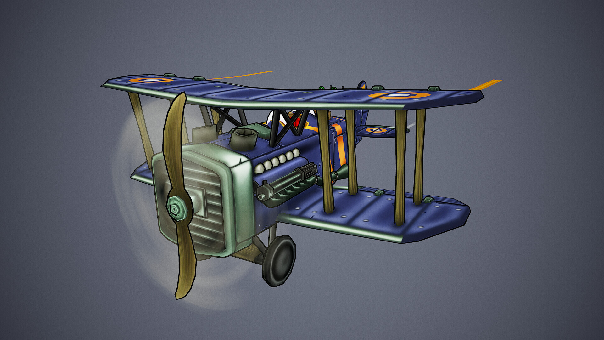 ArtStation - Stylized WW1 Airplane