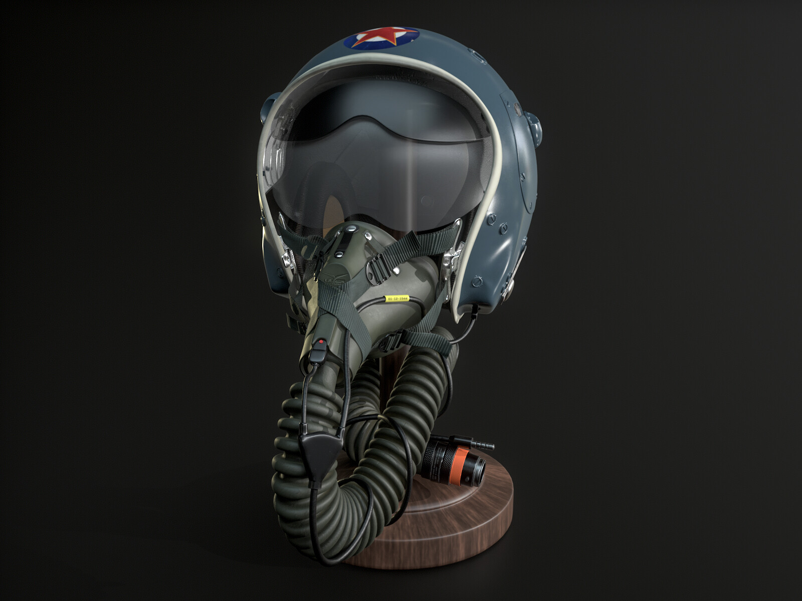 ArtStation - Pilot Helmet & Oxygen Mask