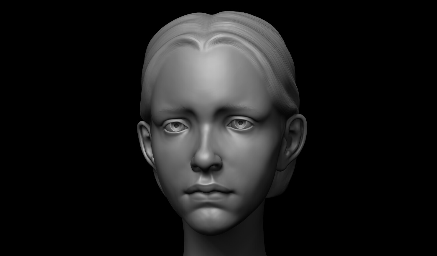 ArtStation - Female head sketch