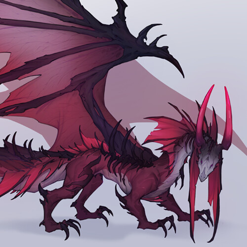 ArtStation - Felnell dragon form │ Commission