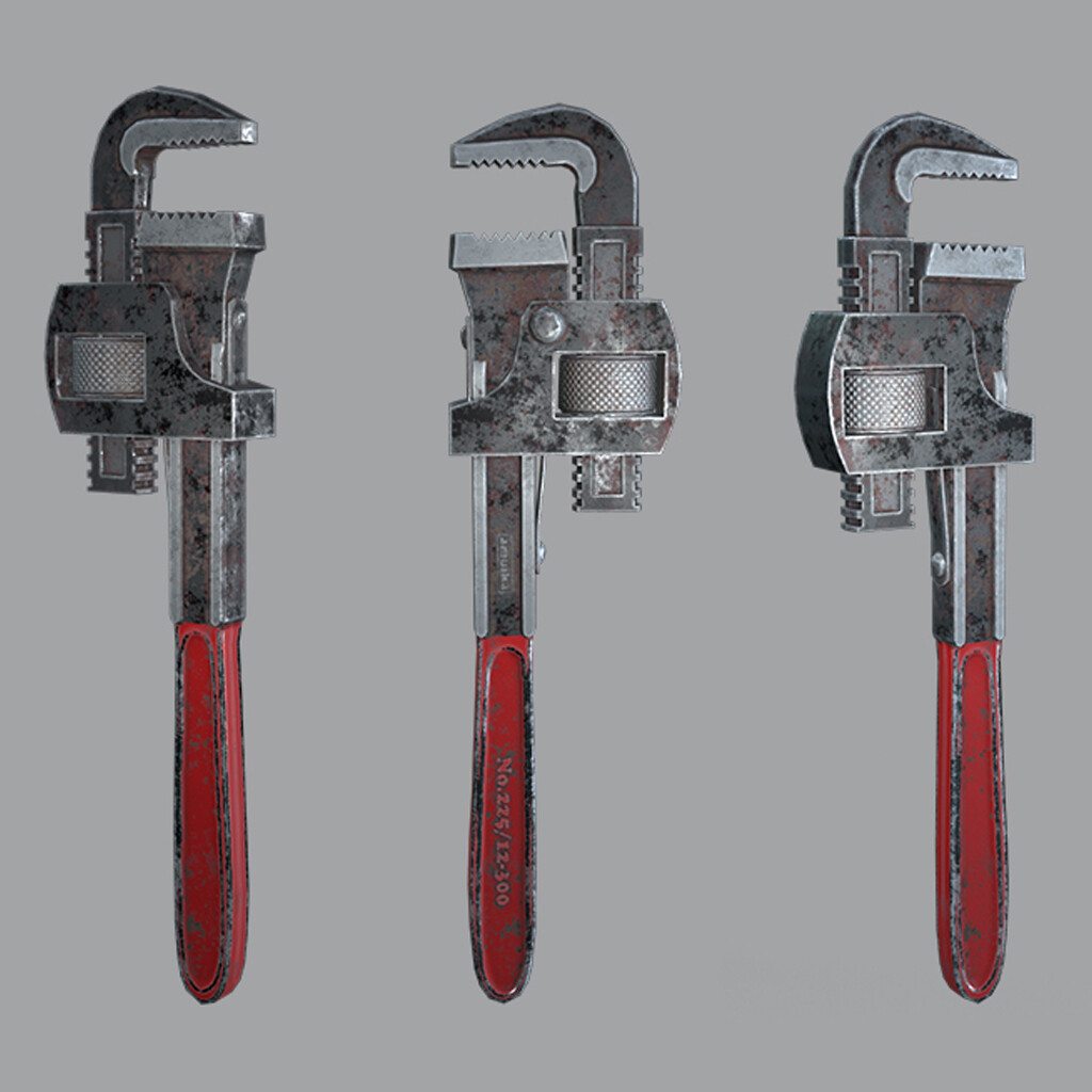 ArtStation Pipe Wrench