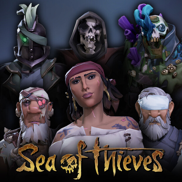ArtStation Sea of Thieves costumes and NPCs selection