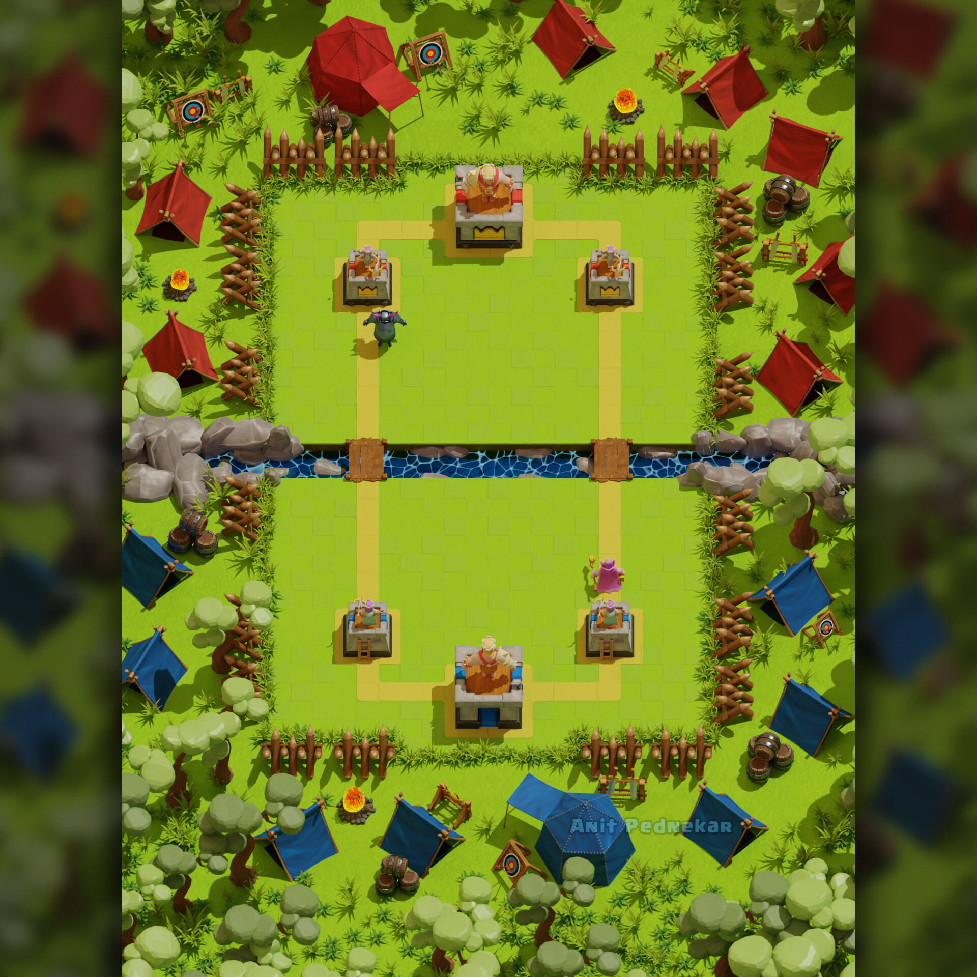 ArtStation - Clash Royale Custom Map Design