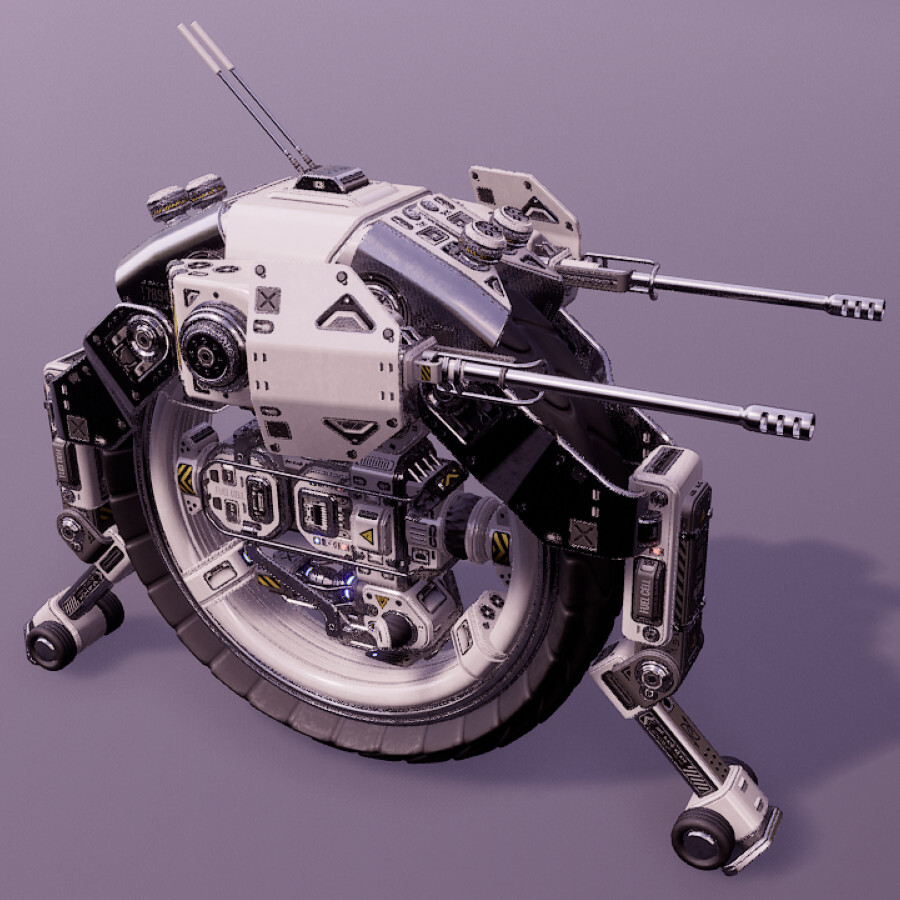 ArtStation - SciFi Monowheel