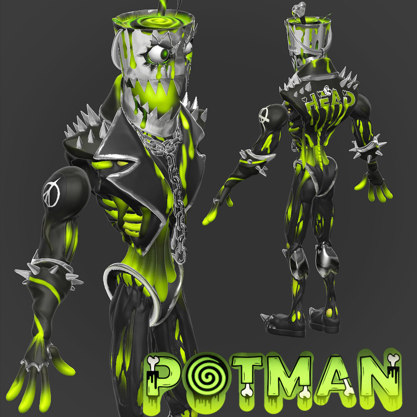 ArtStation POTMAN HighPoly
