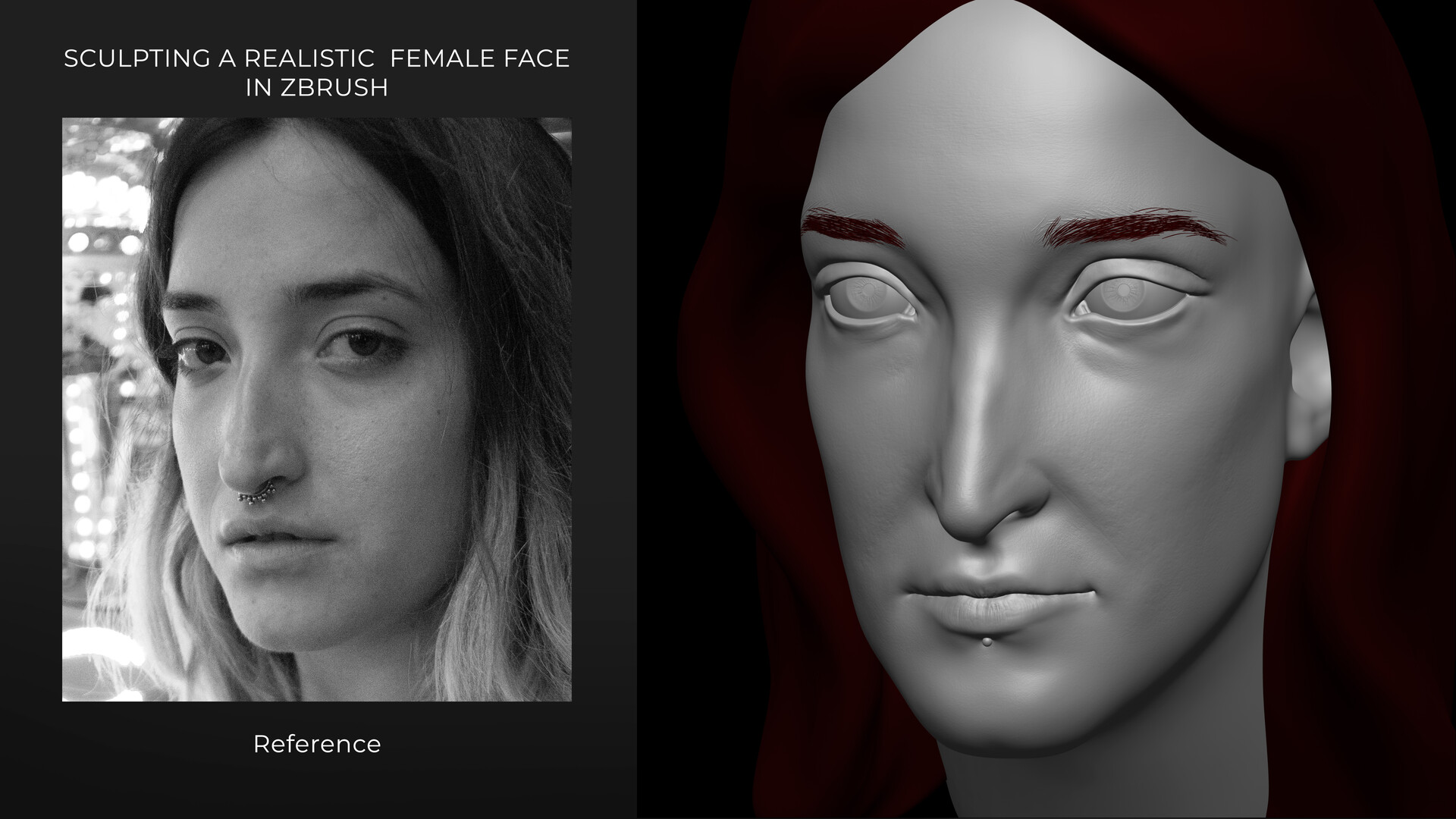 ArtStation - ZBrush Tutorial: Realistic Face Sculpting