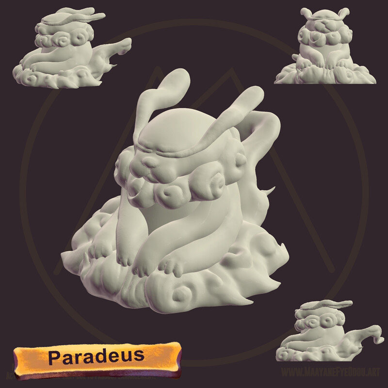 Gumko from Paradeus 3D printed Statue 