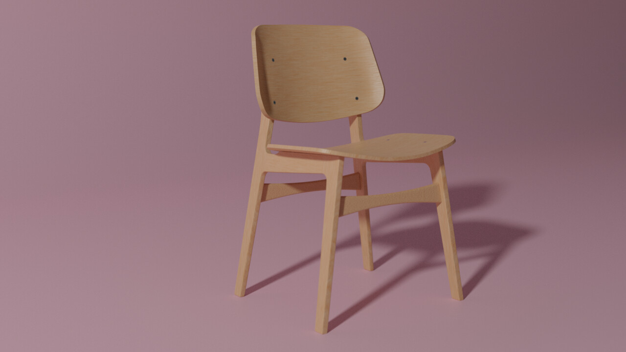 ArtStation - Chair Model in Blender