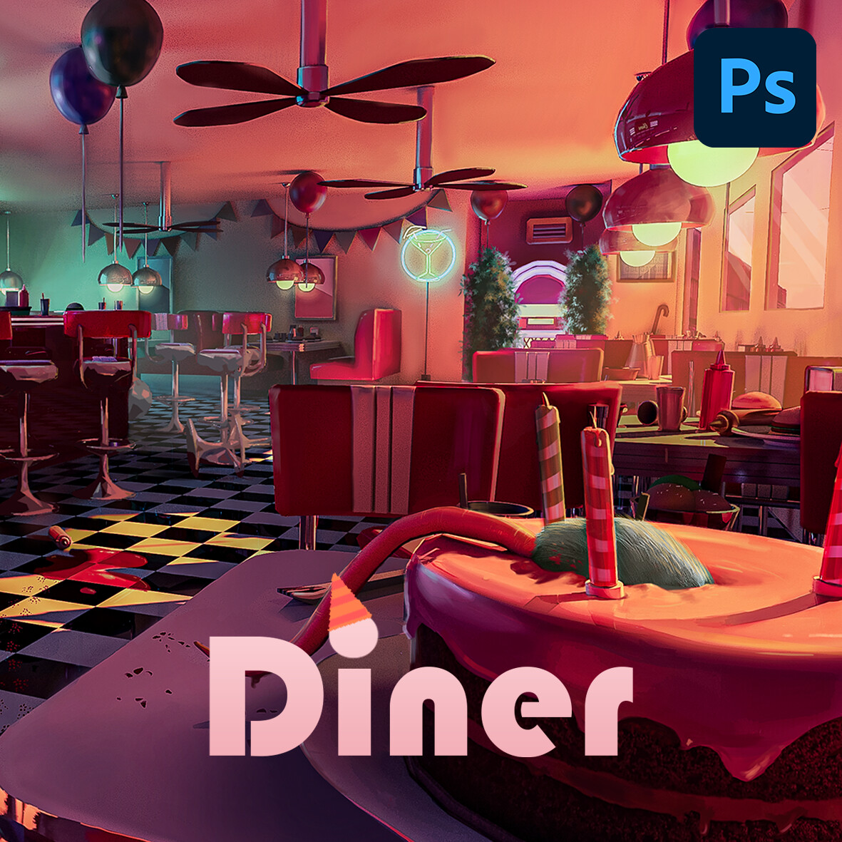 ArtStation - Diner [Student Project]