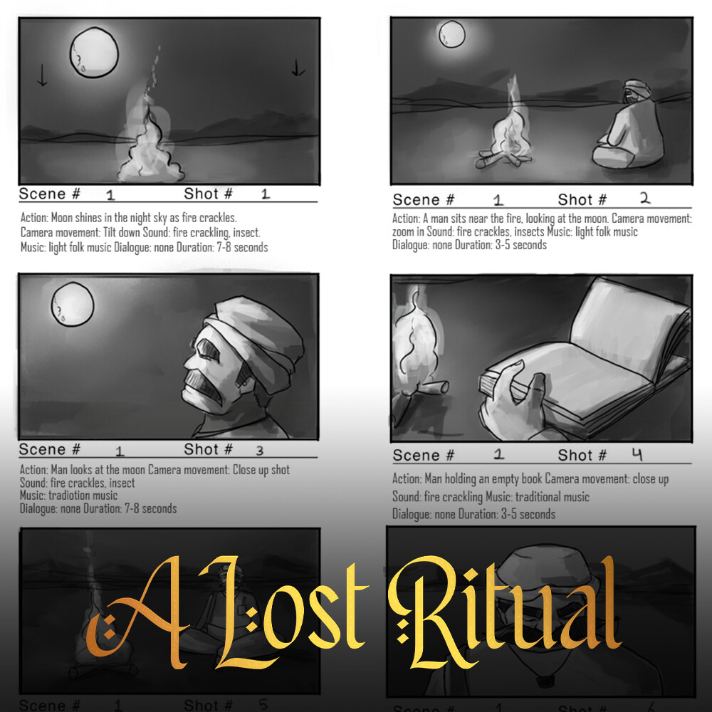 Zarish Ahmed - Storyboard - A Lost Ritual