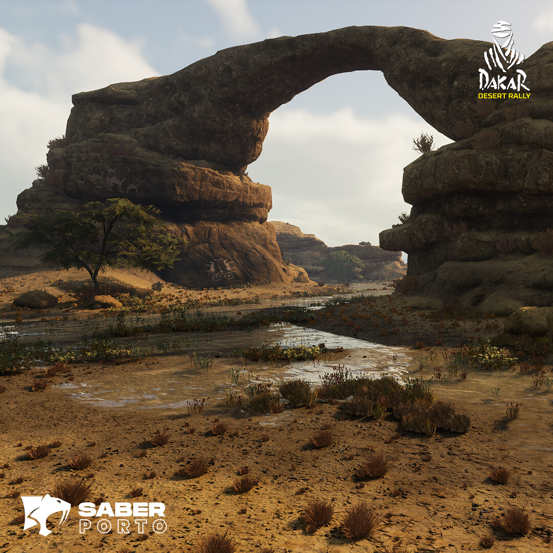 Dakar Desert Rally: Ha'Il Rock Art Landmark [Environment Art]