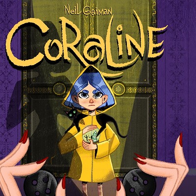 ArtStation - Coraline Book Cover Design