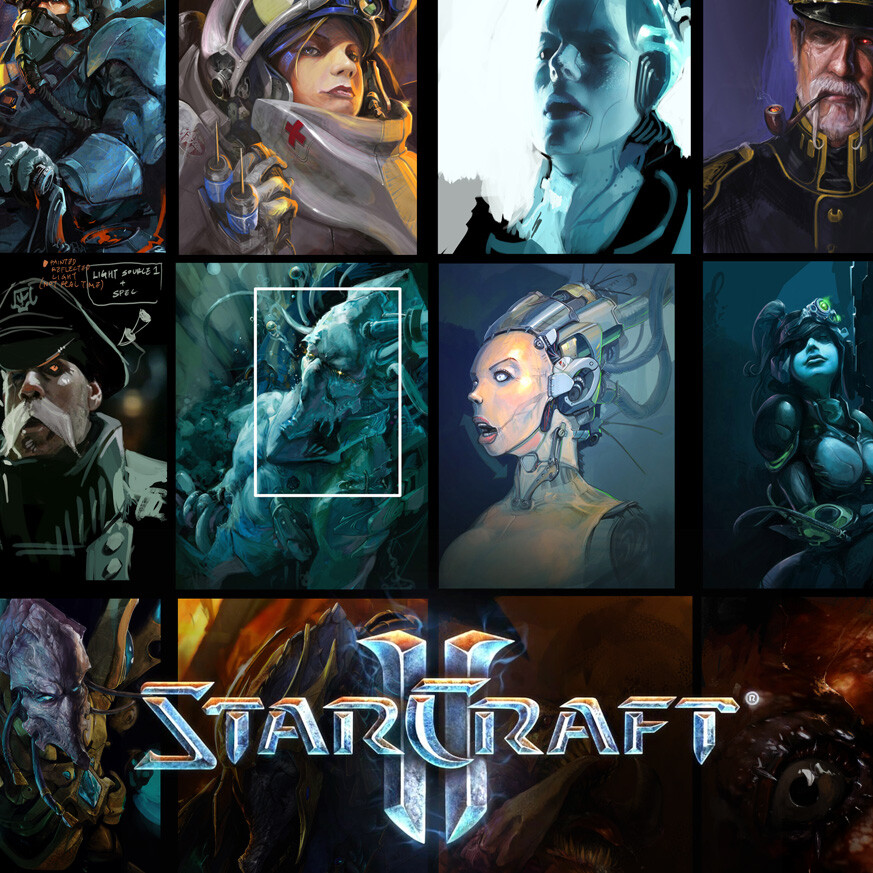 ArtStation - Starcraft 2 Concept Art, Portraits