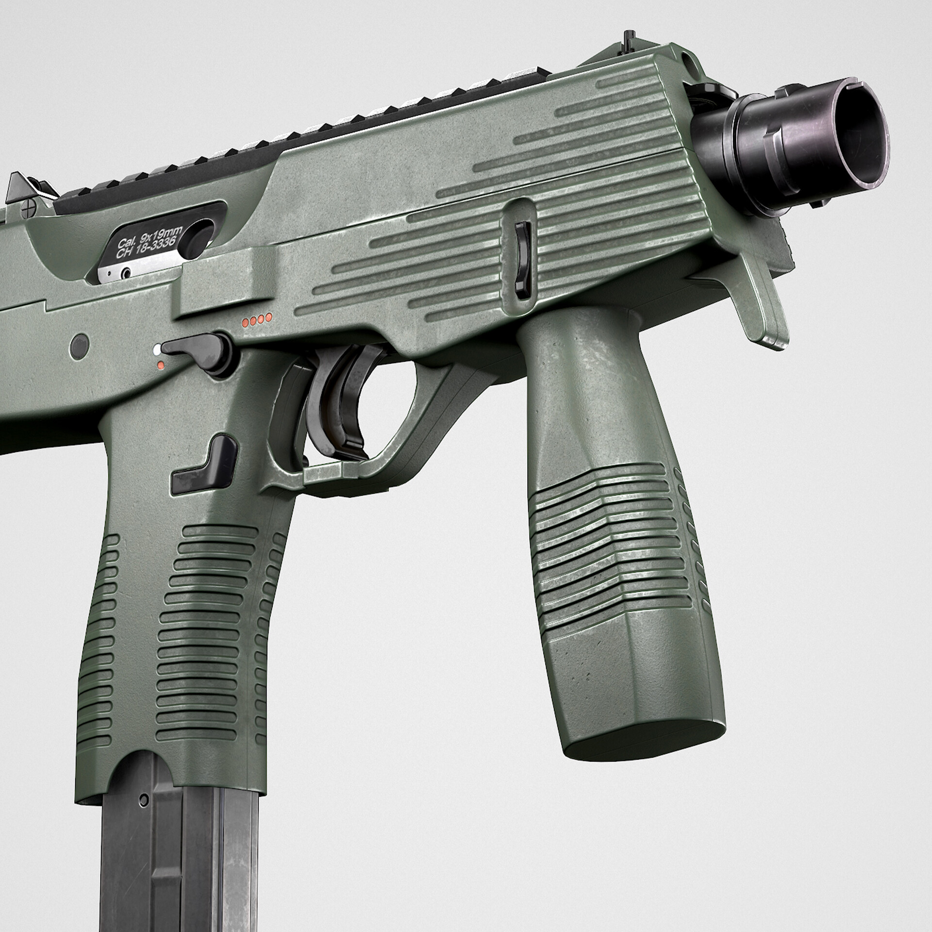 ArtStation - B & T MP9 Submachine Gun