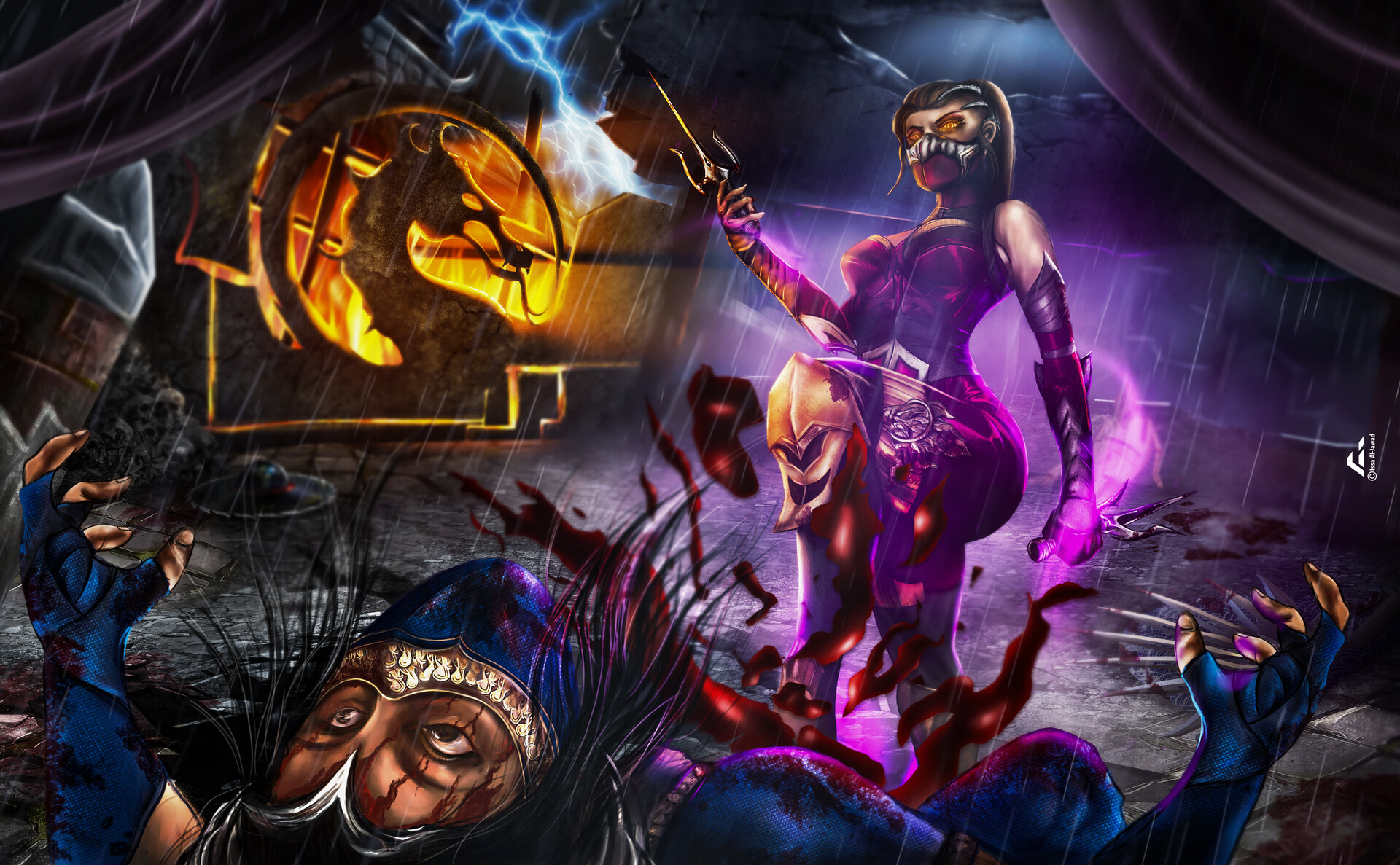 Artstation Mortal Kombat 1 Kitana Vs Mileena 5758