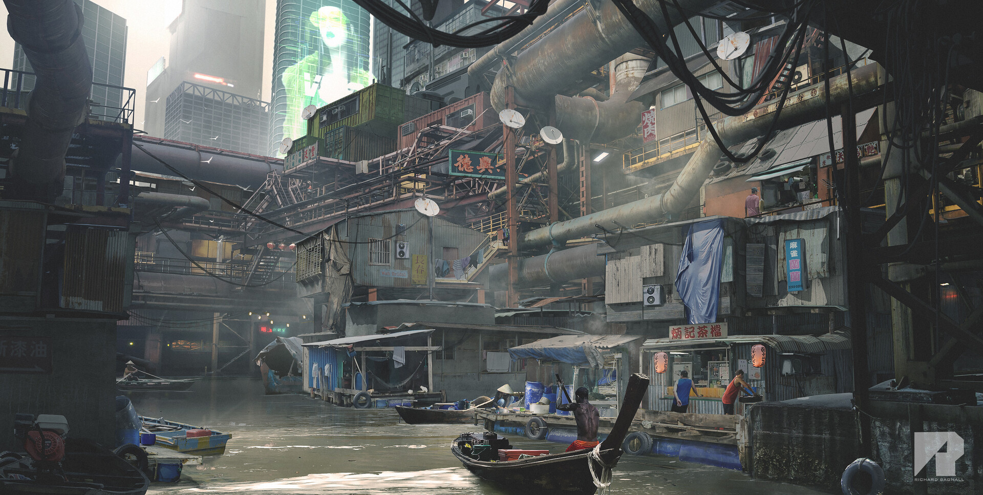 ArtStation - Cyber Dystopia. Environment Concept Artwork