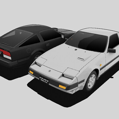 ArtStation - Pixel Art Stylized Nissan 300ZX Z31 (Realtime