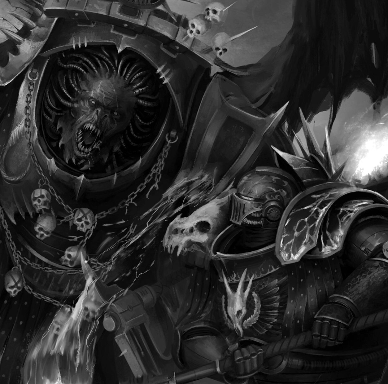 ArtStation - Angron vs Vulkan, image size:1253x1239