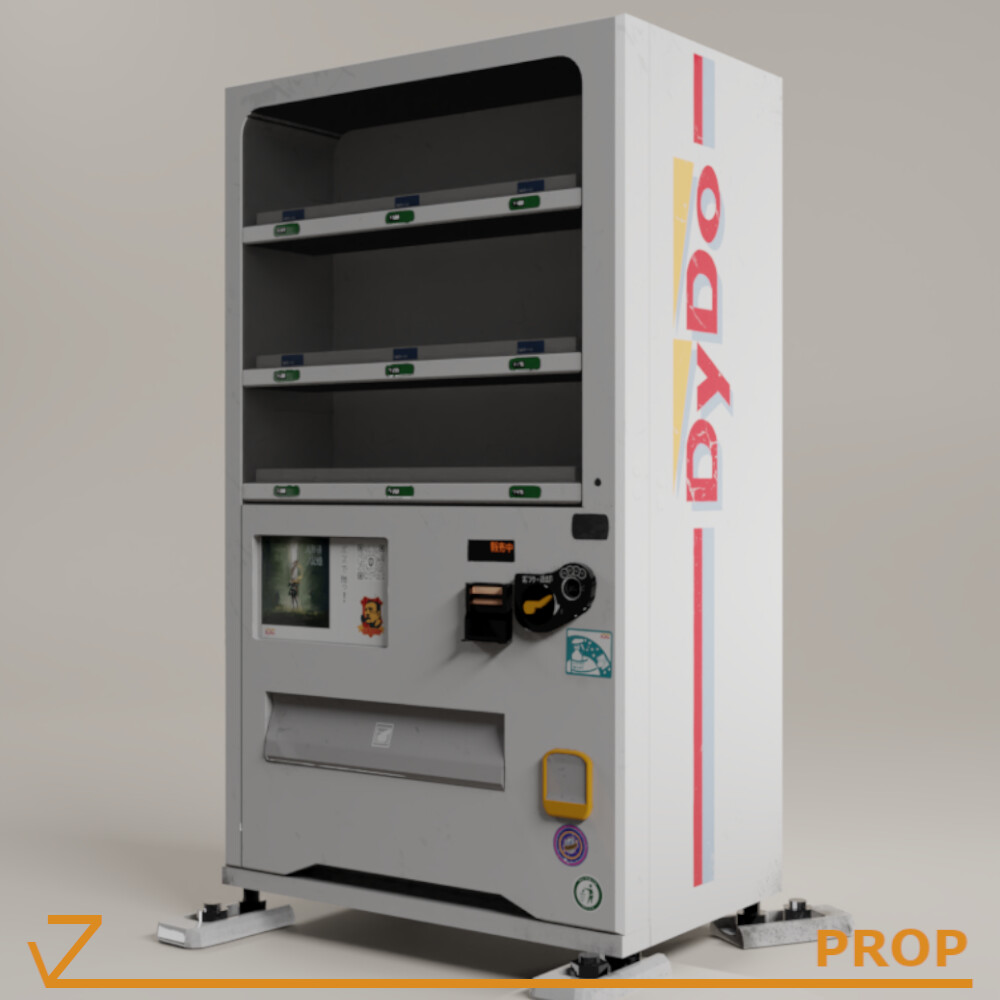 Vending Machine Pbr Game Ready 3d Asset Cgtrader