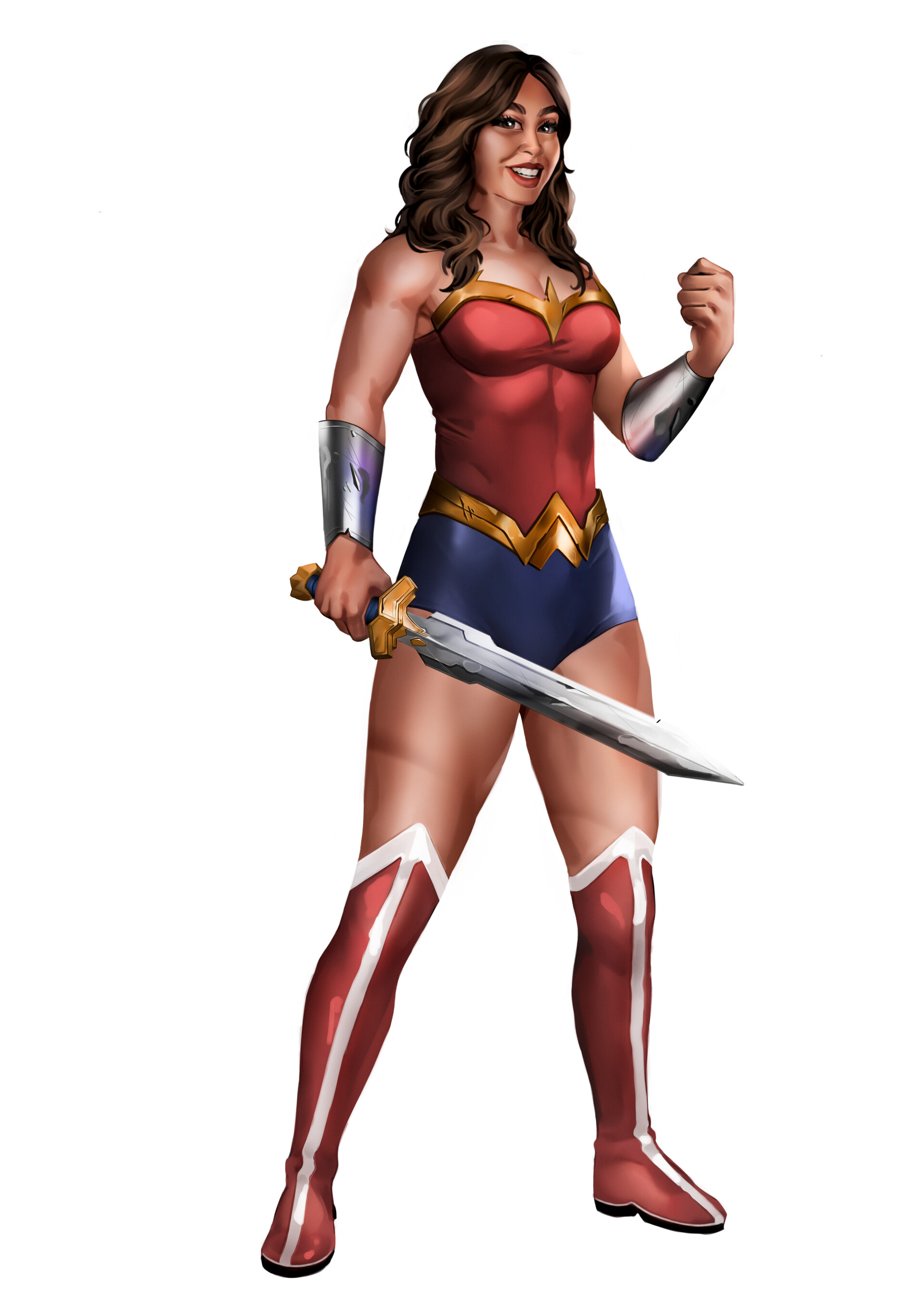 ArtStation - 3D Justice League Animated Series: Wonder Woman