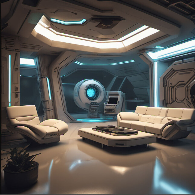 ArtStation - Sci Fi Interior (Open Source)(AI)