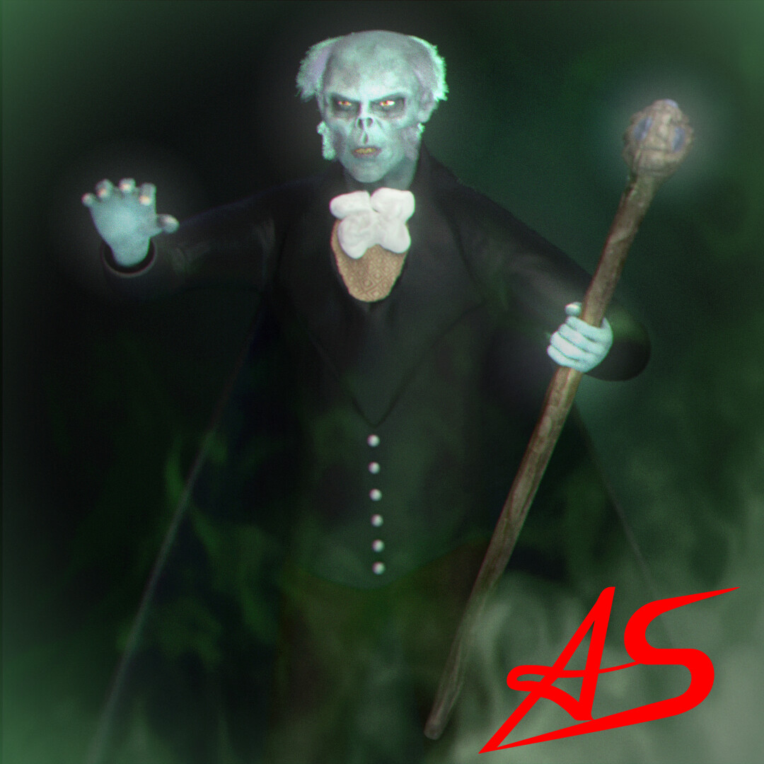 ArtStation - Butler Zombie Haunted Ghost - Exclusive Original 3D Model
