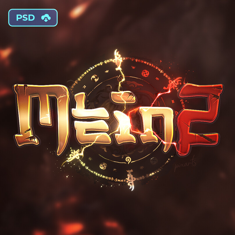 ArtStation - Chinese Metin2 Game Logo & Website Design - M2World 🏮🔥